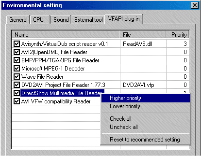 nullsoft directshow decoder plugin