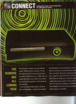 Musta ja paranneltu Xbox 360 esillä pelilehdessä