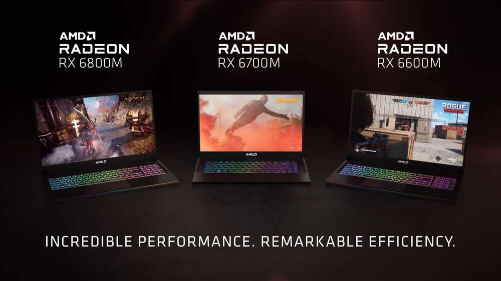 AMD julkaisi Radeon RX 6000M -sarjan näytönohjaimet kannettaviin tietokoneisiin