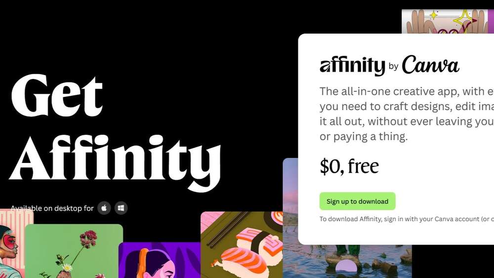 Affinity on nyt ilmainen - maksullisia tekoälytoimintoja Canvan tilauksen takana
