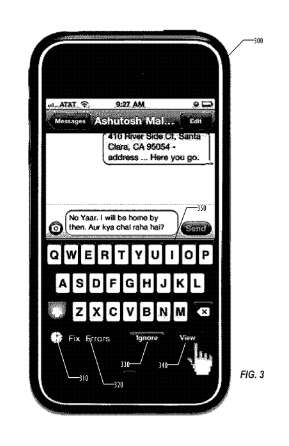 Apple hakee patenttia parannellulle tekstin automaattikorjaukselle ja kielentunnistukselle