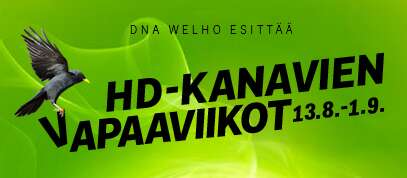 DNA avaa HD-kanavia ilmaiskatseluun tiistaista alkaen