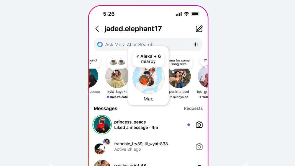 Instagramiin kartta ystävien sijainnin näkemiseen ja julkaisujen uudelleenjako
