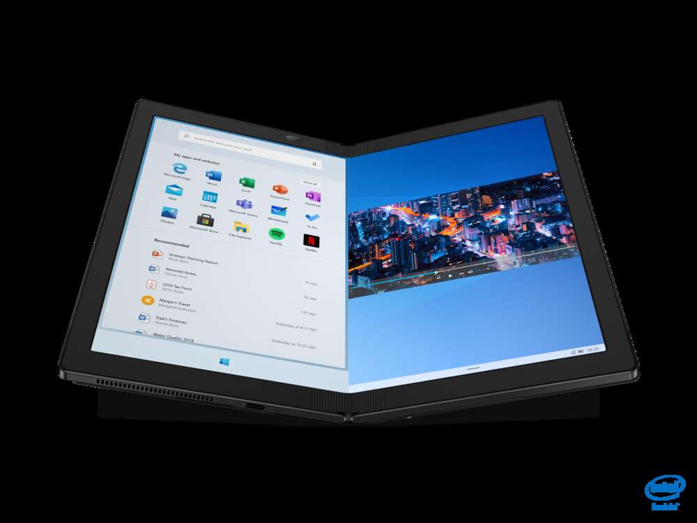 Lenovo ThinkPad X1 Fold on taittuvalla näytöllä varustettu kannettava tietokone