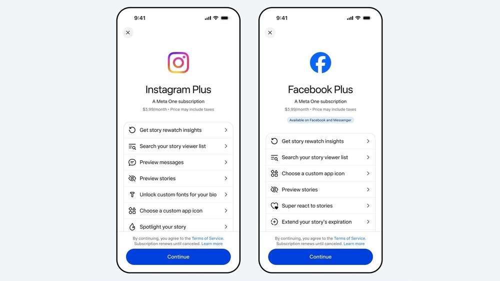 Meta esitteli Meta One -tilauksen: yhteinen tilauspalvelu Facebookille, Instagramille ja WhatsAppille