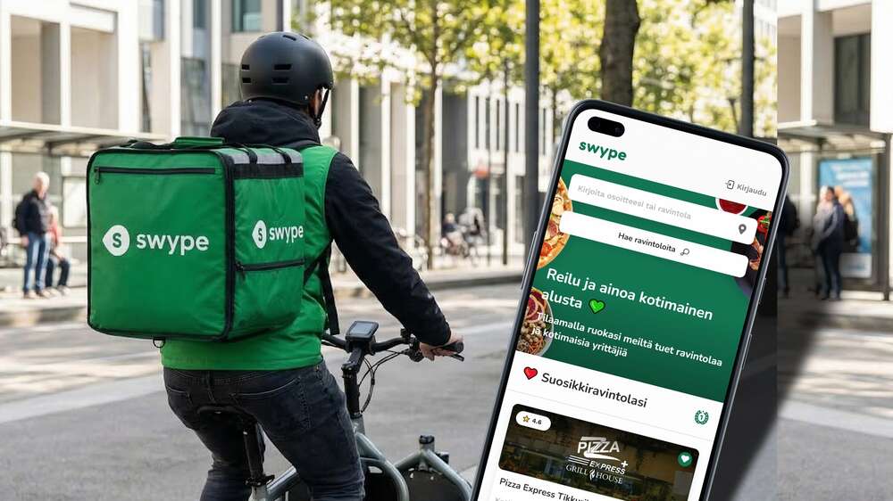 Wolt ja Uber Eats saivat kotimaisen haastajan – Swype aloitti ruokakuljetukset omilla työntekijöillä