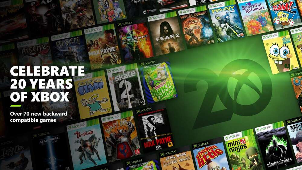 Xboxin taaksepäin yhteensopivien pelien lista kasvoi yli 70 pelillä