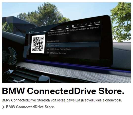 Uusi BMW ehdottaa kuskille kaukovalojen avustuksen sovelluksen ostamista kesken ajon