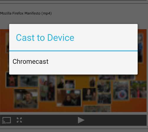 Firefoxin mobiiliversiosta löytyykin jo tuki Chromecastille