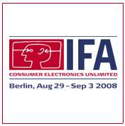 IFA 2008 -messuilla ratsattu näytteilleasettajia