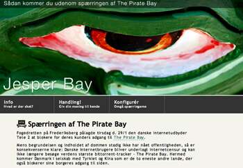 The Pirate Bay laittoi Tanskalle luun kurkkuun