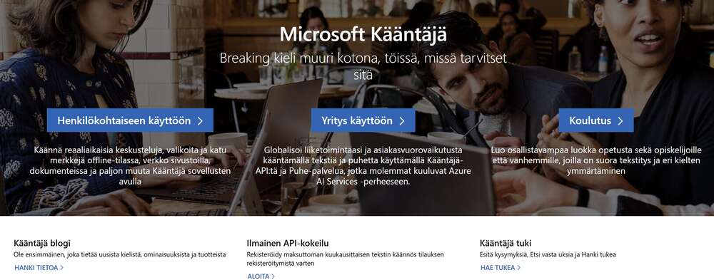 Microsoftin kieliä kääntävän tuotteen sivu on niin karmean huonosti suomennettu, että netti riemastui