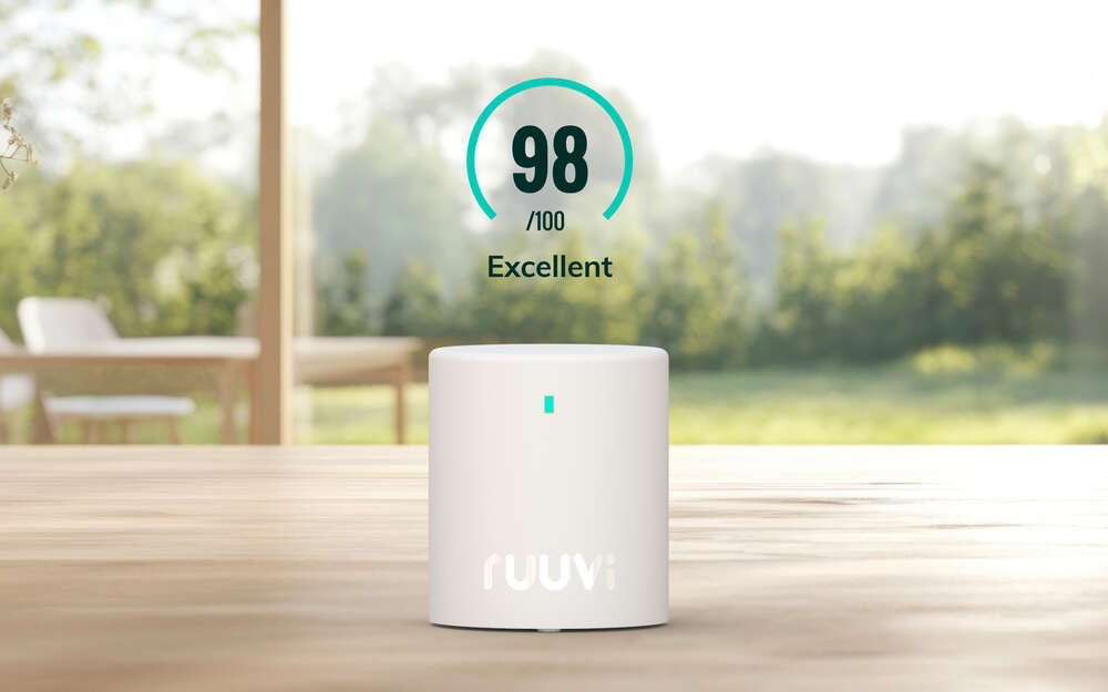 Ruuvi Air -sensori seuraa kodin ilmanlaatua näppärästi