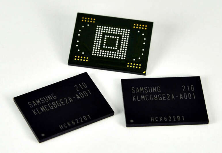 Samsung aloittaa uusien nopeiden NAND-muistien valmistuksen älypuhelimille ja tableteille