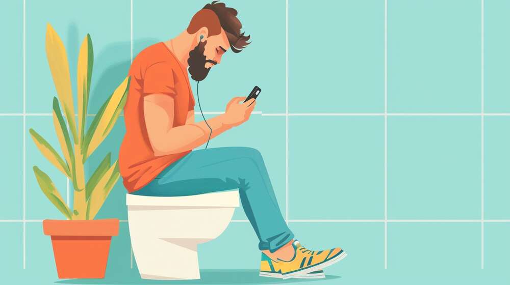 Julkinen WC, jossa saat paperia vasta, kun katsot mainosvideon