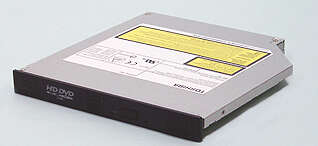 Toshibalta tallentava HD DVD -asema kannettaviin