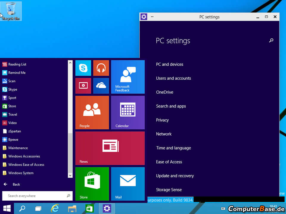 Uusia kuvakaappauksia Windows 9:stä julki