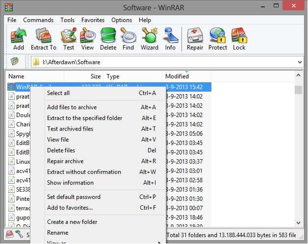 WinRAR v5.70 Final julkaistiin: bugikorjauksia, parannuksia, korjaa haavoittuvuuden - lataa täältä