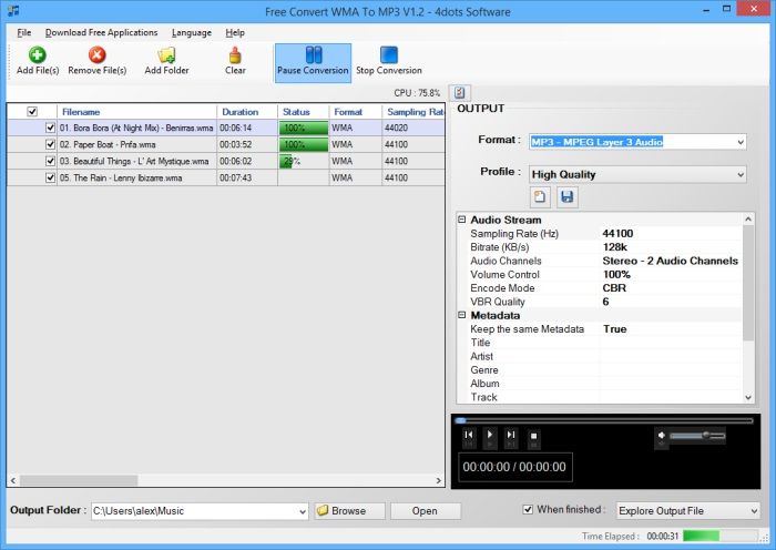 Download Free Convert WMA To MP3 v1.2 - AfterDawn: Software downloads
