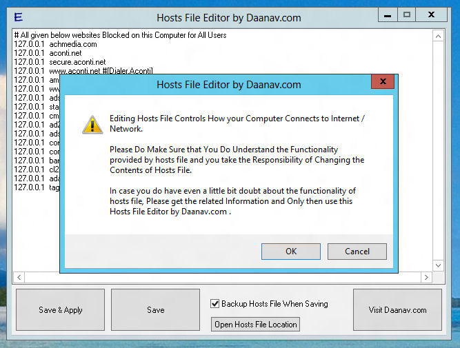 Download Hosts File Editor v1.0 (freeware) - AfterDawn: Software downloads