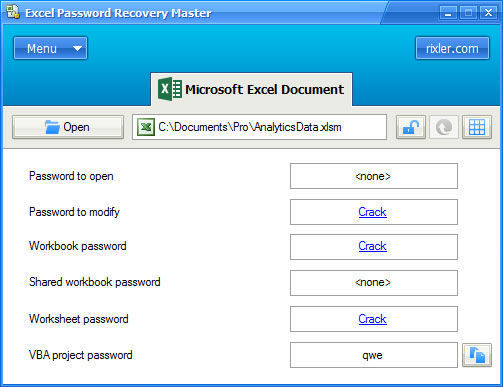 Excel password remover pro crack key