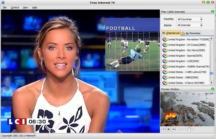 Download Free Internet TV v8.0 (freeware) - AfterDawn: Software downloads