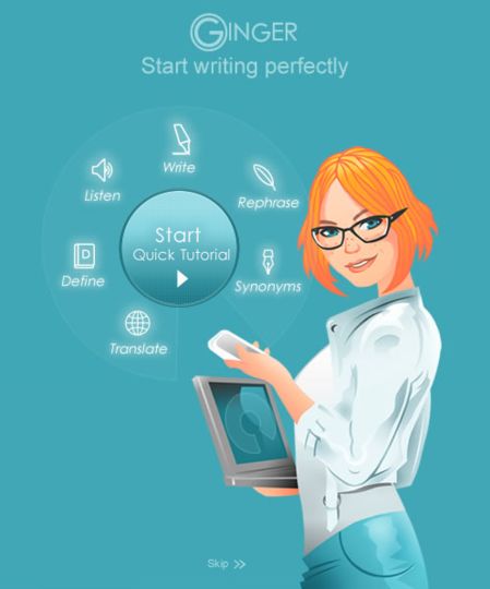 ginger proofreading software free download