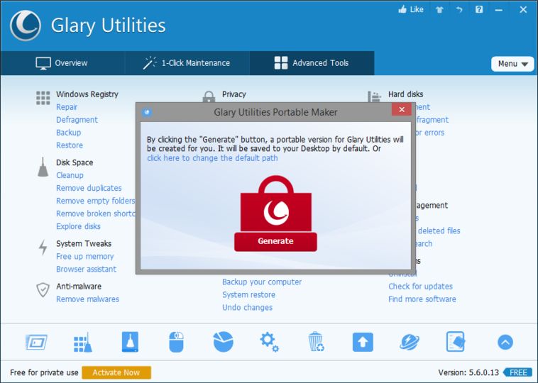 Glary Utilities Pro 5.209.0.238 download the new version