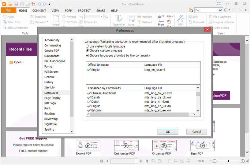 linux foxit reader install