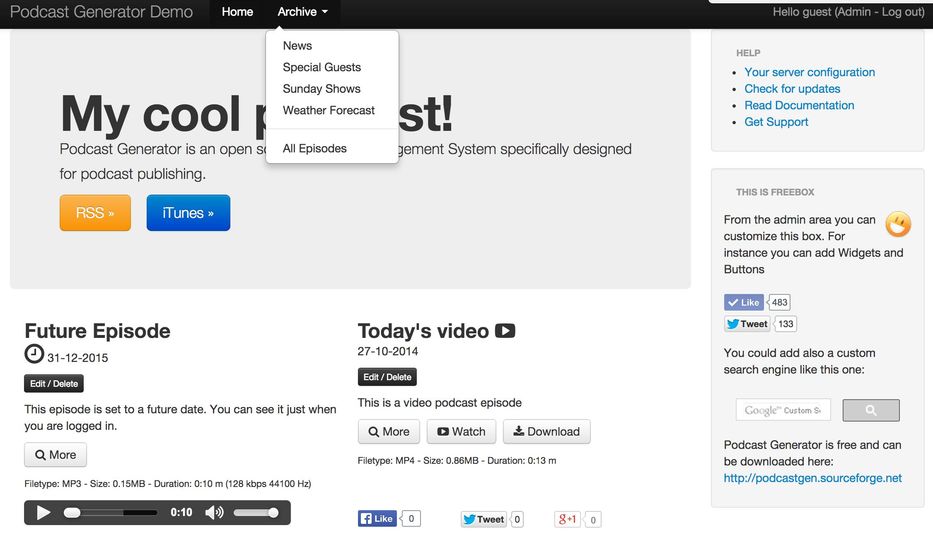 Lataa Podcast Generator V2 5 ilmainen Ohjelma Open Source Download fi