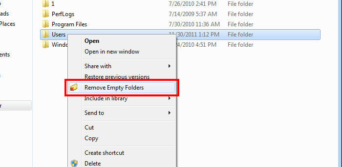 Download Empty Folder Cleaner (portable) v1.1 (freeware ...
