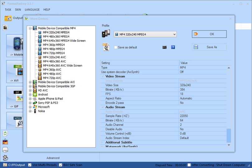 Format Factory 5.15.0 instal the new version for windows