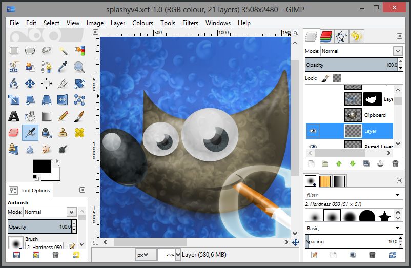 gimp for windows 10 freezing