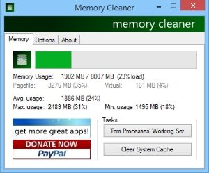 memory cleaner windows 8