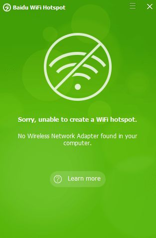 baidu wifi hotspot pc