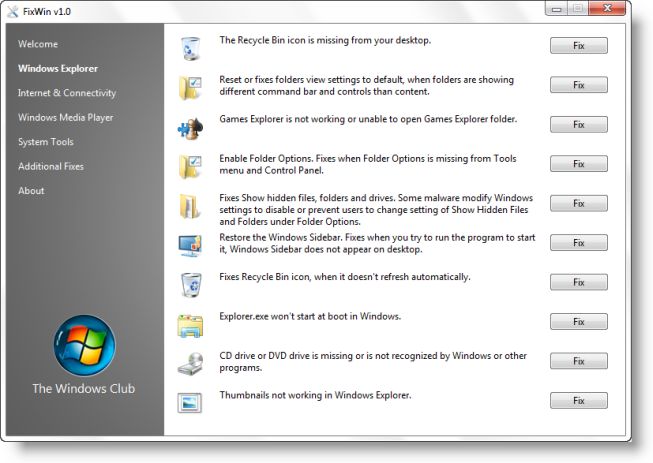 fixwin 2.2 for windows 7 free download