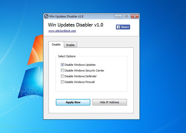 Win Updates Disabler instal the last version for ipod