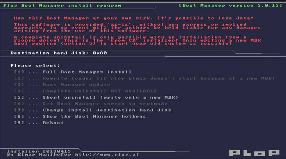 Download Plop Boot Manager v5.0.15 (freeware) - AfterDawn ...