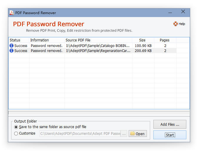 Download Adept PDF Password Remover v3.6 - AfterDawn: Software downloads