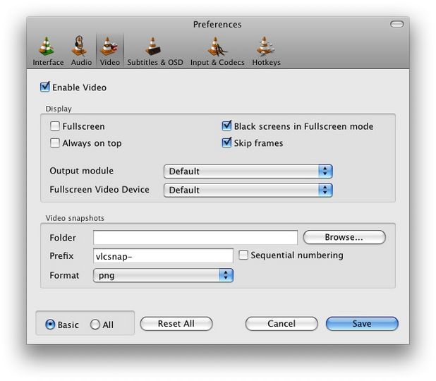 VLC para Mac os x 10.8.5