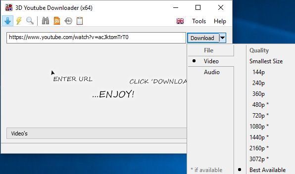 instal the last version for windows 3D Youtube Downloader 1.20.1 + Batch 2.12.17