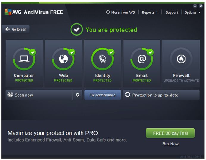 avg free antivirus program download