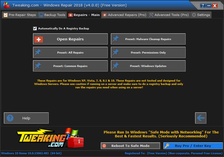 fsx registry repair tool download