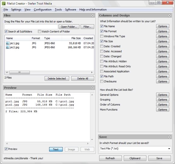FilelistCreator 23.09.07 instal the new for mac