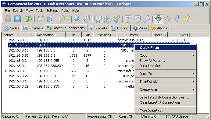 commview for wifi vs wireshark