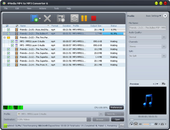 Download 4Media MP4 To MP3 Converter V6 6 0 0623 AfterDawn Software 