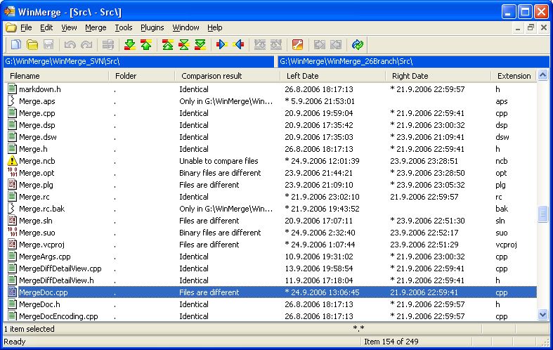 download the new WinMerge 2.16.31