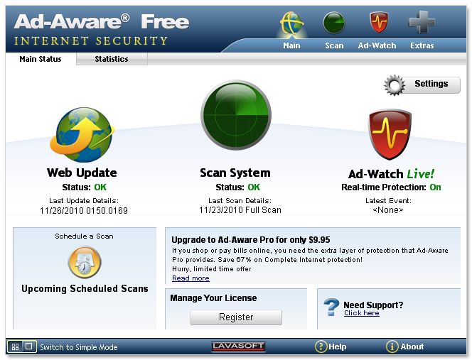 Как активировать ad aware antivirus