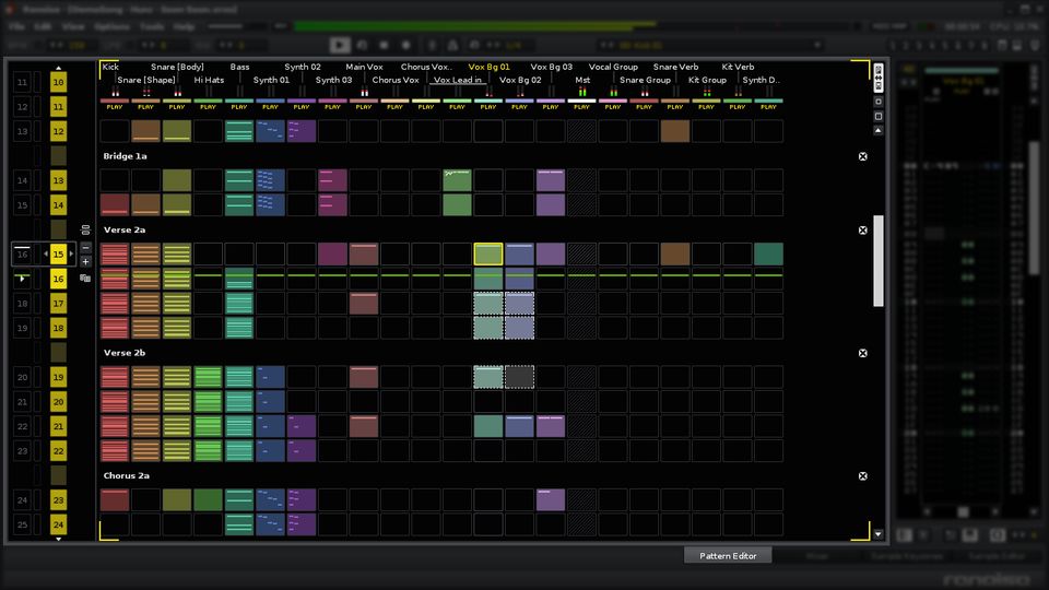 renoise tracker screenshot