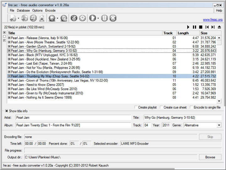 Begrænsninger vinge kunst Download fre:ac - free audio converter v1.1.2b (freeware) - AfterDawn:  Software downloads